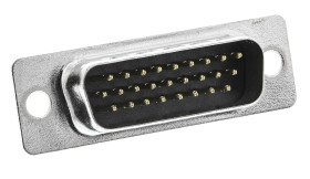 Złącze D-Sub 26-pinowe Męski Proste Przewlekany Złoto