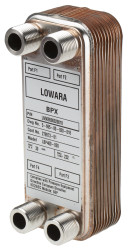 Lutowany płytowy wymiennik ciepła, 214.5 x 80.7 x 24.1mm