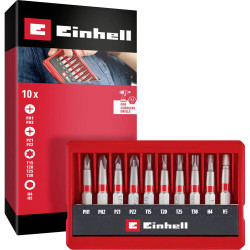Einhell 118643 Bit Set 10 Piece TORX PH PZ Allen Versatile and Durable