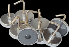 207301 Round magnet with hook, 10-piece set