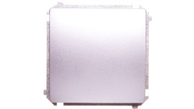 Simon Basic Łącznik Jednobiegunowy 10Ax 250V, Szybkozłącza, Srebrny Mat...