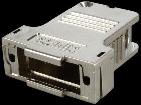 165X13529XE D-sub cap for 15-pin D-sub, metal, large, side