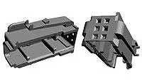 Cover, cable outlet, for Micro Quadlok series, 953382-2