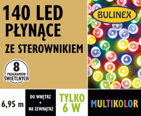 BULINEX 140 LED LAMPKI PŁYNĄCE MULTIKOLOR 6,95m