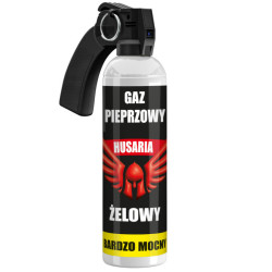 Gaz pieprzowy HUSARIA żel 400ml spray strumień obronny bardzo mocny
