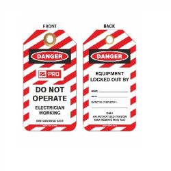 Etykieta ostrzegawcza 'Nie włączać'