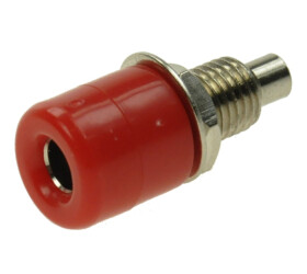 Gniazdo banan 4mm 24.247.1 Amass czerwone