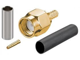 Wtyk zaciskany RP-SMA na kabel RG174 / RG316