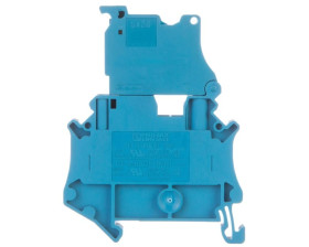 Złączka szynowa z bezpiecznikiem 5x20 6,3A 2-przewodowa 4mm2 niebieska UT 4-HESILED 24 (5X20) BU 3046537 /50szt./