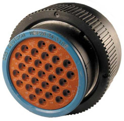 Socket, unequipped, 31 pole, straight, black, HDP26-24-31SE