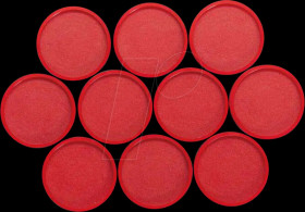 6172325 Magnets, 29 mm, red, 10 pieces