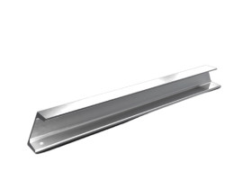 Poręcz szafy, typ: Szyna wspierająca, Stal