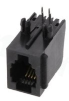 TJACK-4P4C-G Gniazdo typu PLUG RJ9 do druku - 4 styki (gabaryt 4, styki górne)