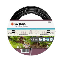 GARDENA 01362-20 Micro-Drip Soaker Hose 15 m 4.6mm Water-Saving