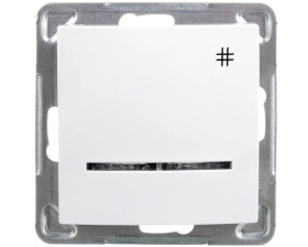 IMPRESJA Łącznik krzyżowy z podświetleniem biały ŁP-4YS/m/00