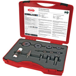 RUKO 109009 Sheetmetal Punch Set: 12-Piece Hydraulic Hole Punch Kit