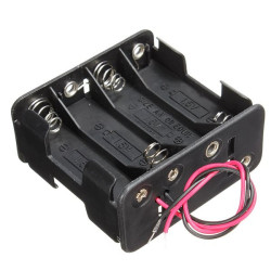 8x AA Battery Holder with Wires