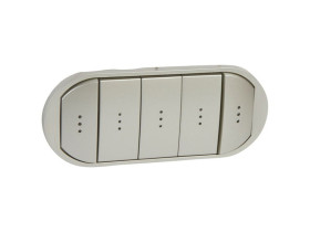 CELIANE Klawisz pięciokrotny podświetlany tytanowy 068320 LEGRAND