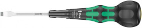 Wkrętak do śrub z nacięciem prostym (z rowkiem), warsztatowy, z rękojeścią kulistą Kraftform Ball-Grip 1834, 1 x 6 x 100 mm, WER