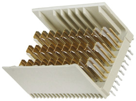 Złącze typu Backplane Z-PACK HM-Zd Series 2.5mm Pitch 60-pinowe 3-rzędowe Męski, Lutowane Terminal, 700mA TE