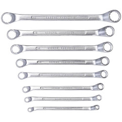 kwb 440390 box wrench set 8-piece CV-steel sizes 6-22mm metric