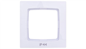 Karo Ramka Pojedyncza Do Łączników Ip44 Biała Rh-1S/00