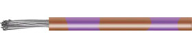 PVC-switching strand, highly flexible, LiYv, 0.14 mm², 18 x 0.1 mm, brown/purple, outer Ø 1.1 mm, BYB-5-92F5392