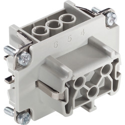 Wzmocnione złącze zasilania 6-pinowe Lapp CSA: 10 A, IEC: 23 A, UL: 10 A 600 V Żeński