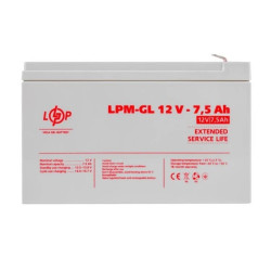 AKUMULATOR ŻELOWY LPM GL 12V 7,5 Ah 90 Wh DO UPS