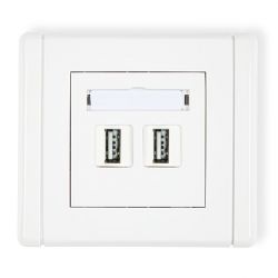 Gniazdo podwójne 2xUSB-A A