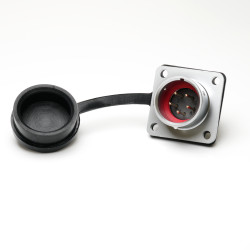 Złącze wielostykowe przemysłowe 5-pinowe M16 Montaż na kołnierzu Gniazdo RS PRO