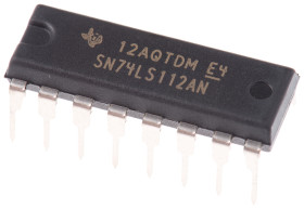 Układ przerzutnika SN74LS112AN 16-pinowy, PDIP, Texas Instruments