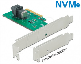 90437 PCIe x4 &gt; 1x internal SFF-8643 NVMe, low profile