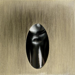 Lampa oprawa schodowa LED STEPI BR/WW Mosiądz Ciepła biała 3000K kwadrat do puszki fi 60 12V DC