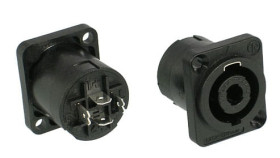 Gniazdo Speakon montażowe na panel, 4-pin