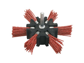 Szczotka ścierna miotełkowa z trzpieniem 100 mm 62H720 TOPEX