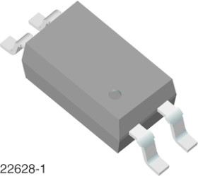 VOS628A Optocoupler, Phototransistor Output, AC Input, Low Input Current, SSOP-4, Half Pitch, Mini-Flat Package