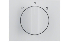 BERKER K.1 Płytka czołowa z pokrętłem do wyłącznika 3-pozycyjnego bez pozycji "0" biały 1088710900 HAGER