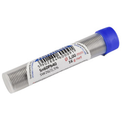 Cyna lutownicza 1,00mm 16g Sn60Pb40 z topnikiem fiolka