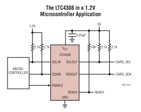 Low Voltage, Level Shifting Hot Swappable 2-Wire Bus Buffer with Stuck Bus Recovery