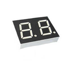 Wyświetlacz LED THT, 7-SEG, podwójny, 0.80 cal, Zielony (Ultra Green), 574nm, 145mcd, anoda, Betlux