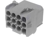 TEC3X4G Obudowa złącza, typ obudowy: gniazdo (żeńska), 12pin 3x4 (można użyć terminali męskich lub żeńskich) raster pinów: 6.35m