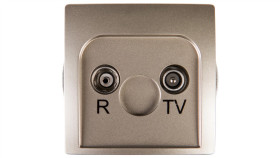 Simon Basic Gniazdo Antenowe Rd/Tv Końcowe Separowane Satynowe Bmzar1/1.01/29