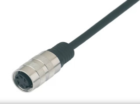 Sensor actuator cable, M16-coupling, straight to open end, 12 pole, 2 m, PUR, black, 3 A, 79 6130 20 12