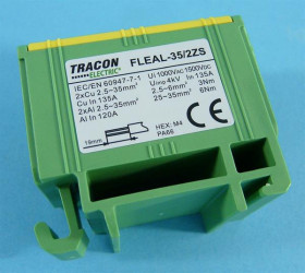 ZŁĄCZKA KOMP.NA SZYNĘ YE/GN 2,5-35mm2