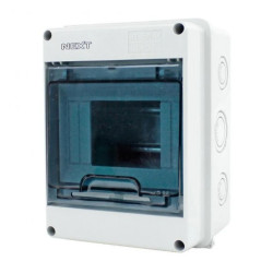 Rozdzielnica n/t IP65 1x5 N+PE 119x159x90mm ABS szara RN-S5