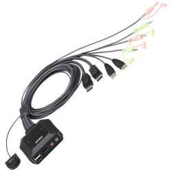 ATEN CS22DP-AT KVM changeover switch DisplayPort 4096 x 2160 Pixel