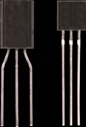 Bipolar transistor, PNP, 160V, 1A, 0.9W, TO-92 / TO-92MP