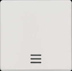 5TG6200 DELTA i-system, titanium white rocker with pane, 55 x 55 mm