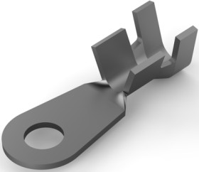 Uninsulated ring cable lug, 3.1-5.3 mm², AWG 12 to 10, 4.3 mm, M4, metal, 160163-2